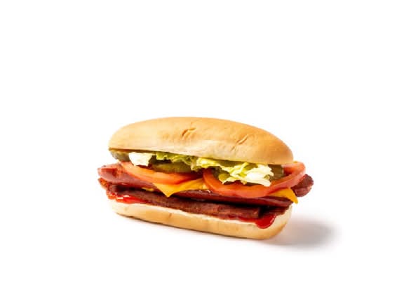 Bacon cheese dog