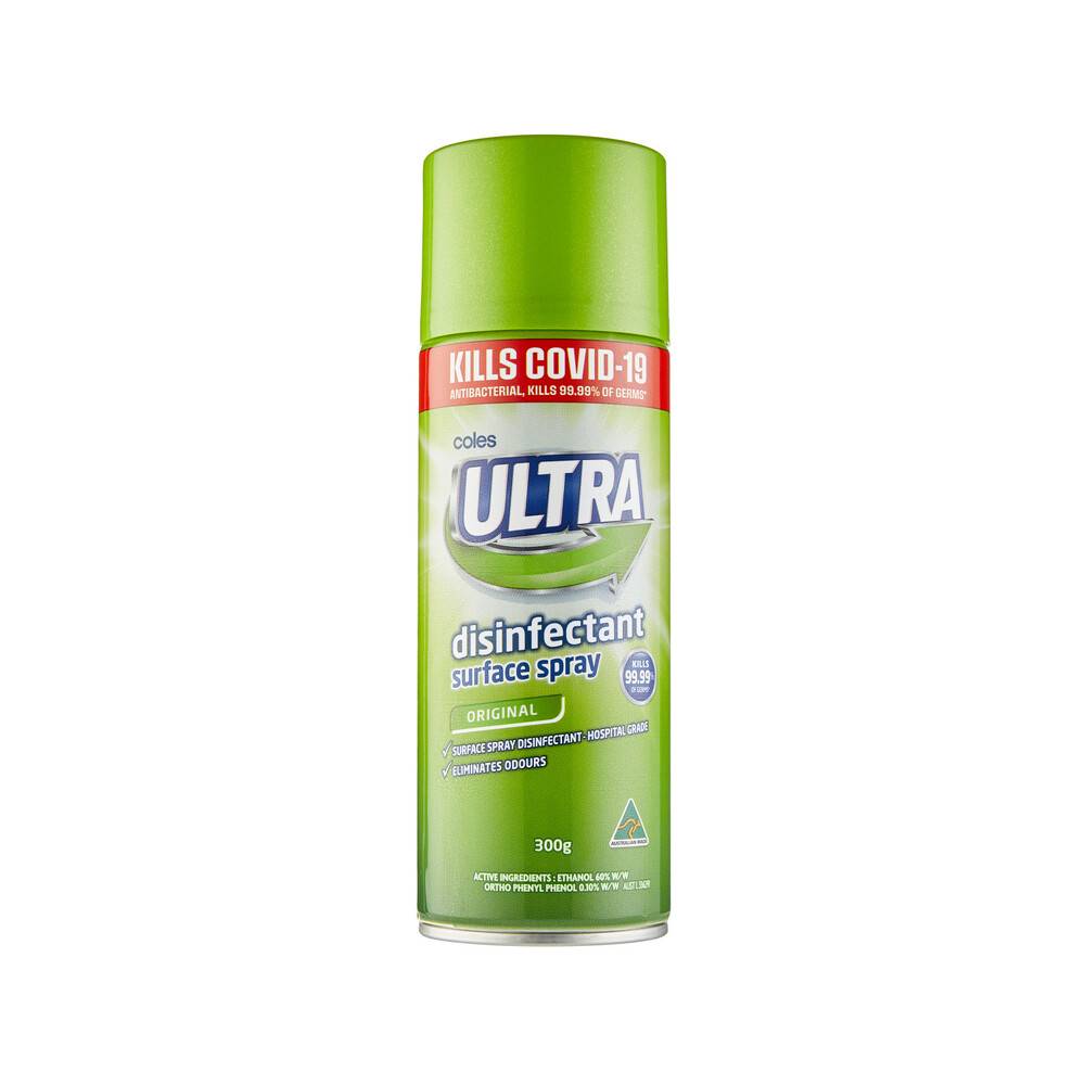 Coles Ultra Surface Spray Disinfectant Spring Fresh 300g