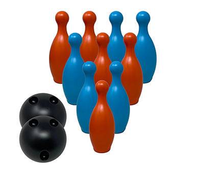 Play Zone Mini Bowling Set, Blue & Orange (24 oz, 13 ct)