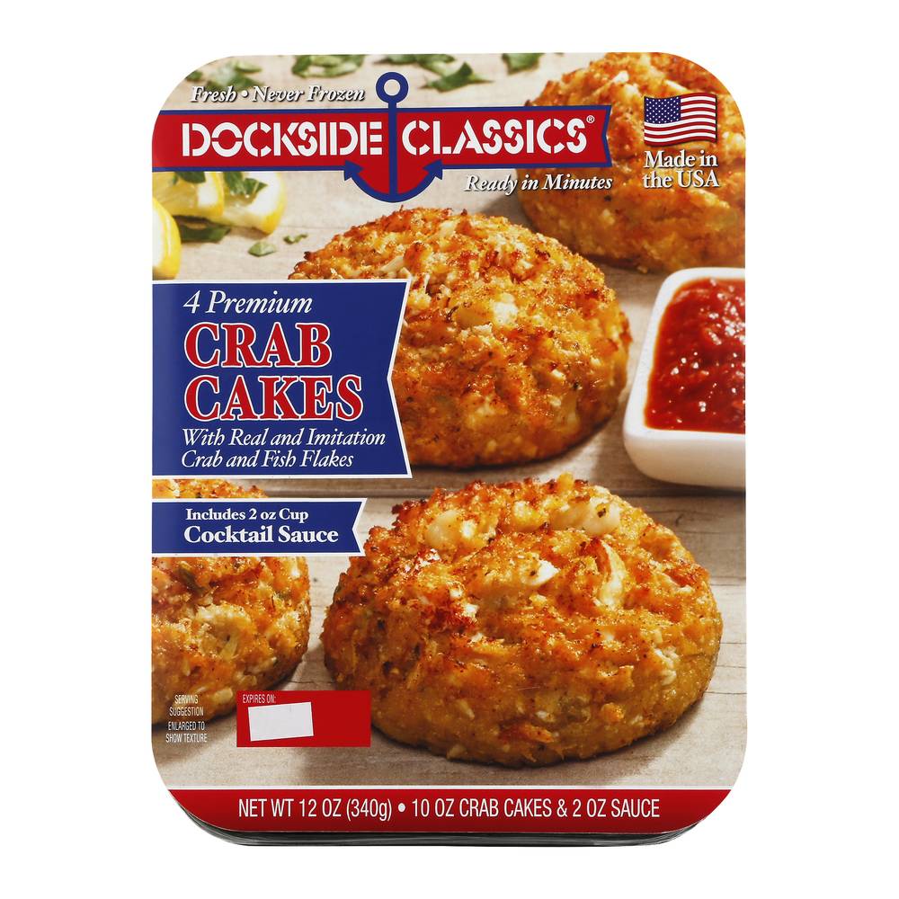 DOCKSIDE CLASSICS Premium Crab Cakes (12 oz)