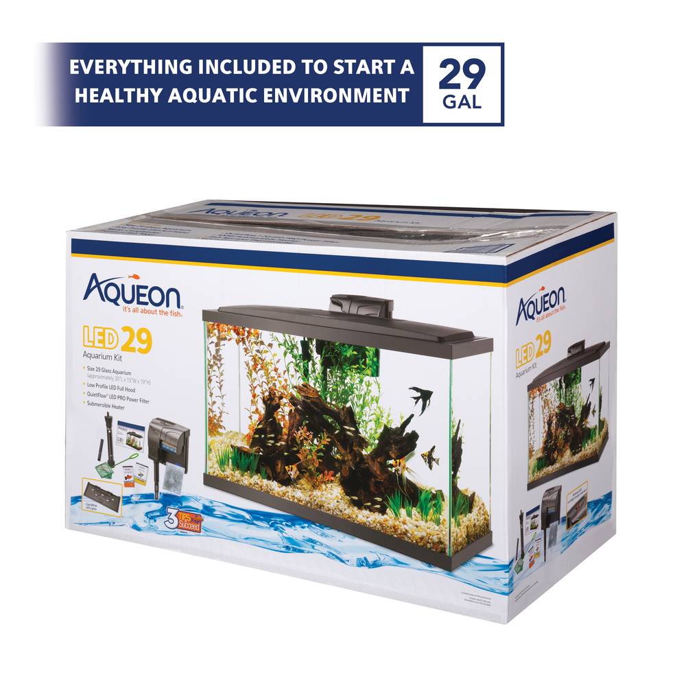 Aqueon Aquarium Starter Kit With Led Lighting