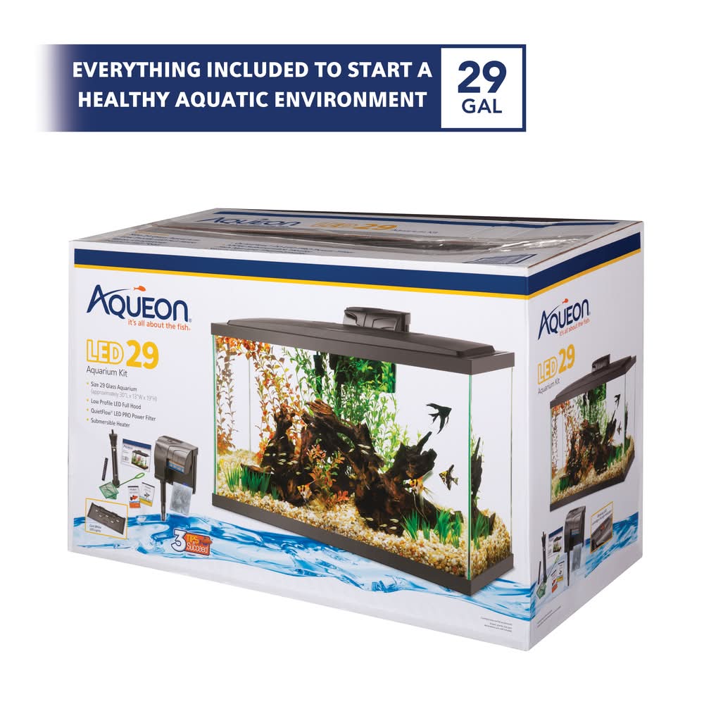 Aqueon Aquarium Starter Kit With Led Lighting