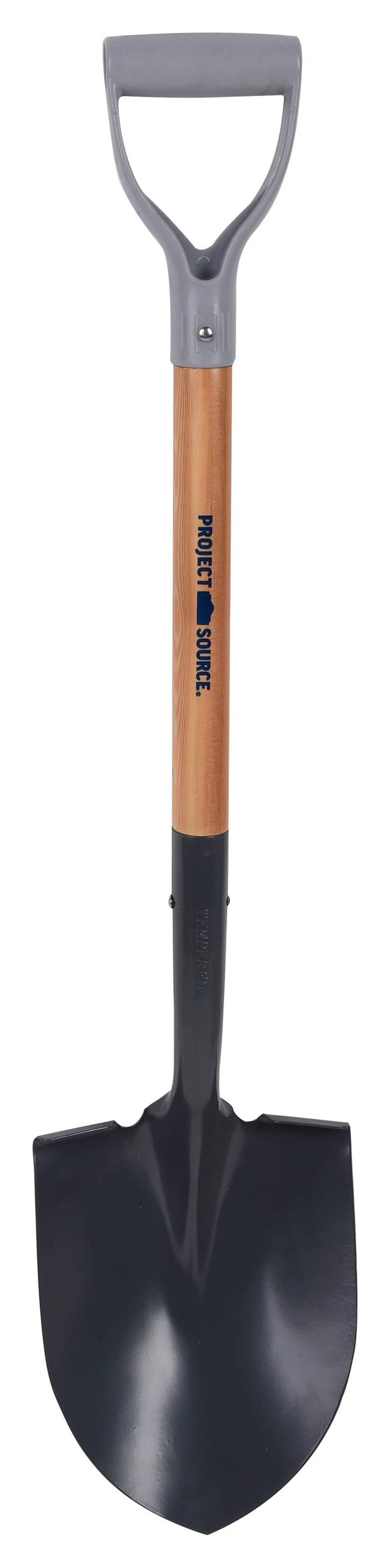 Project Source 19.75-in Wood D-Handle Digging shovel | 8202