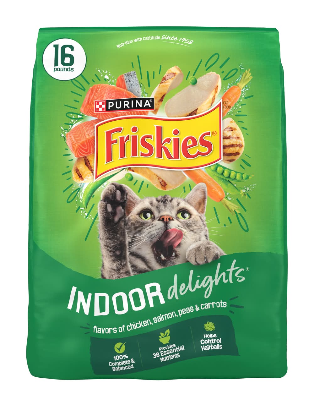 Purina Friskies Cat Food Dry Indoor Delights (16 lbs)
