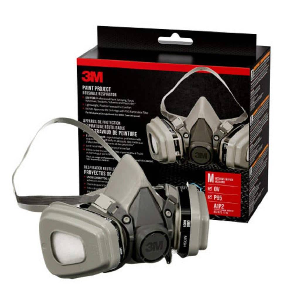 3M P95 Paint Project Reusable Respirator, Medium