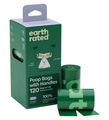 Earth Rated Dog Waste Disposal Bags Refill Rolls, Lavender (120 ct)