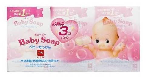 牛乳石鹸 キューピー ベビー石鹸 (x 3)