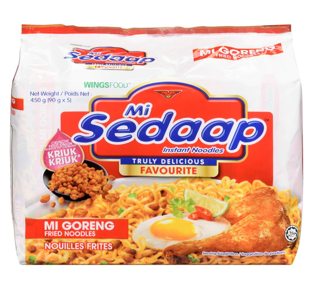 Mi sedaap nouilles frites instantanées - instant fried noodles (5 pièces)