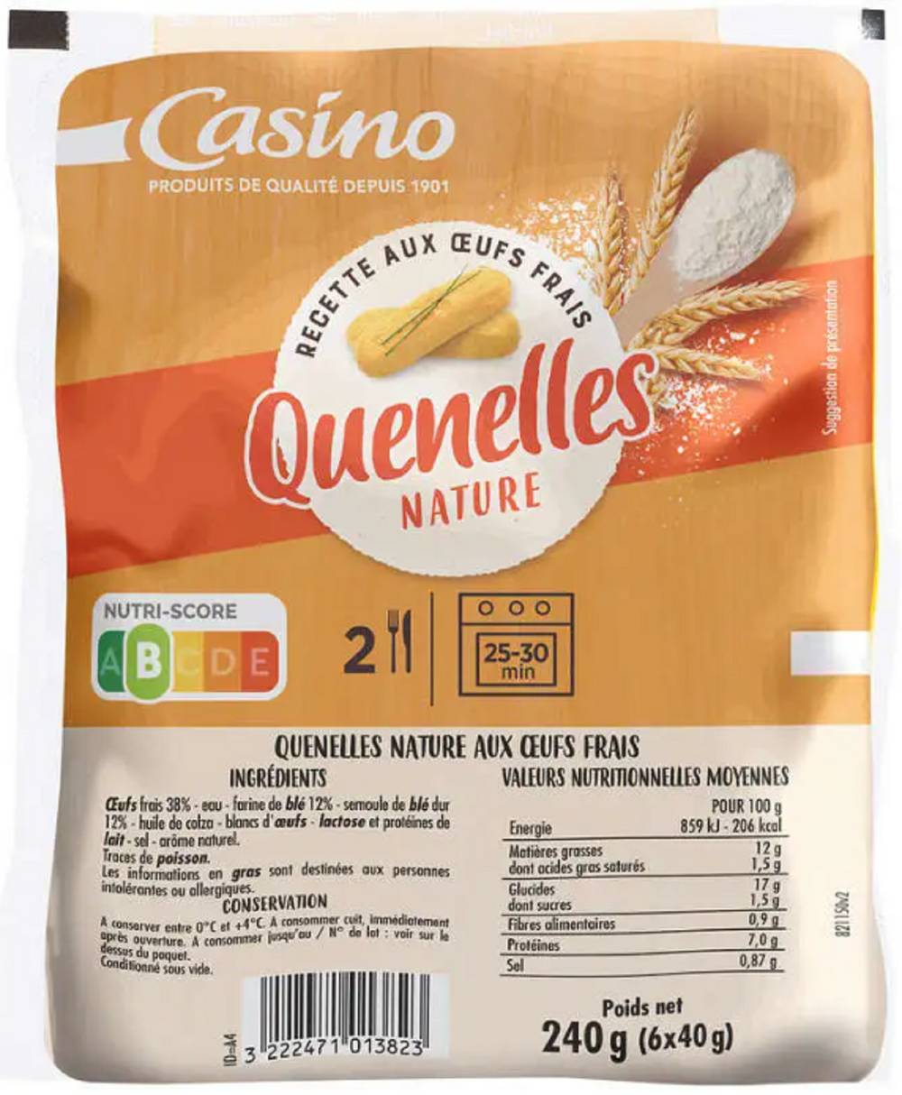 Casino - Quenelles nature (240mg)