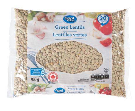 Great Value Green Lentils (900 g)