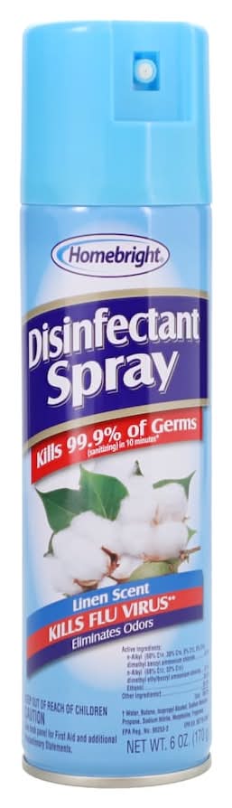 Homebright Disinfectant Spray, Linen (7.5 oz)