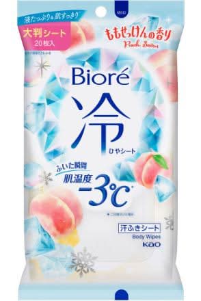 ビオレ 冷シート - ももせっけんの香り (20 入)