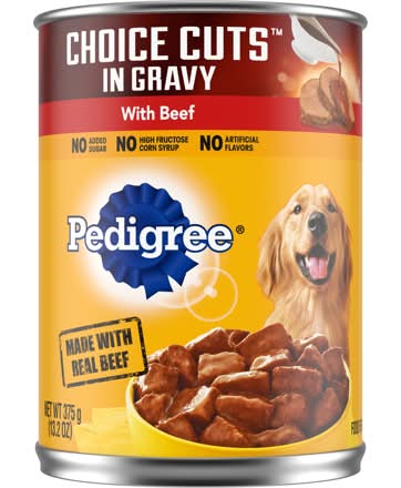 Pedigree Choice Cuts In Gravy With Beef Wet Dog Food 13.2oz Can