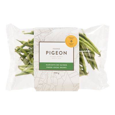 Ferme Pigeon · Haricots verts de saison (350 g) - Fresh local green beans (350 g)