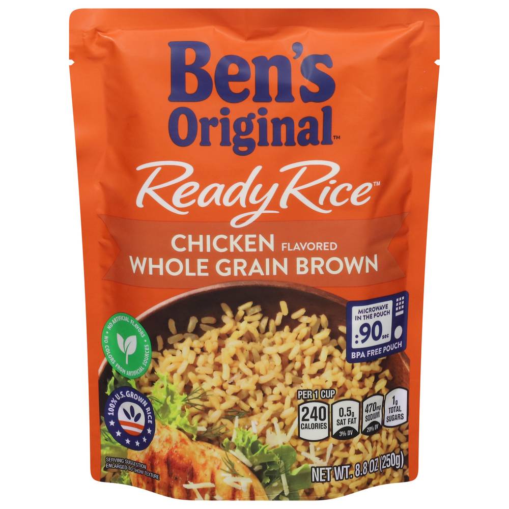 Ben's Original Chicken Flavored Whole Grain Brown Ready Rice (8.8 oz)