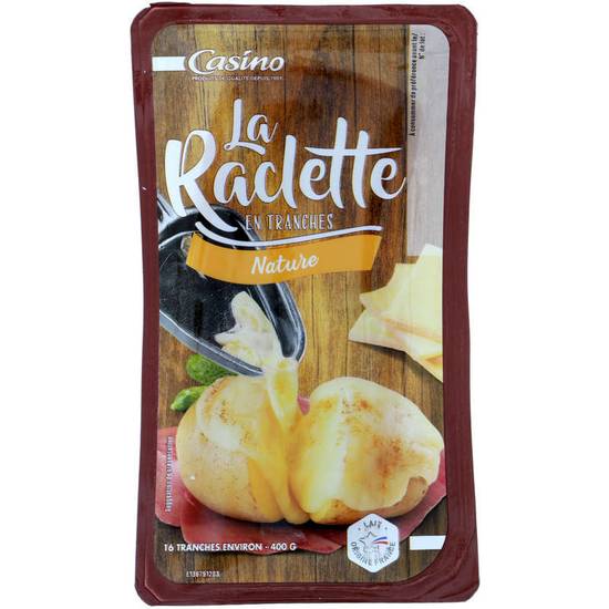 Casino raclette fromage en tranches 400 g