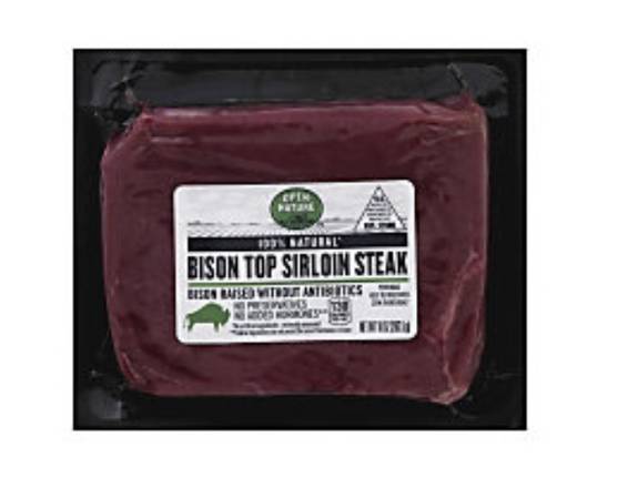 Open Nature Bison Steak Top Sirloin (10 oz)