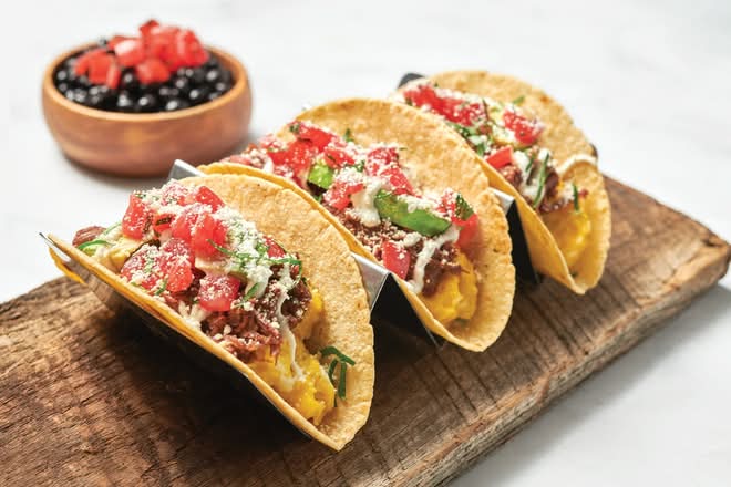 Barbacoa Breakfast Tacos