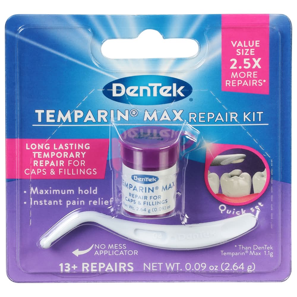 DenTek Temparin Max Advanced Denture Repair Kit (0.09 oz, 2 ct)