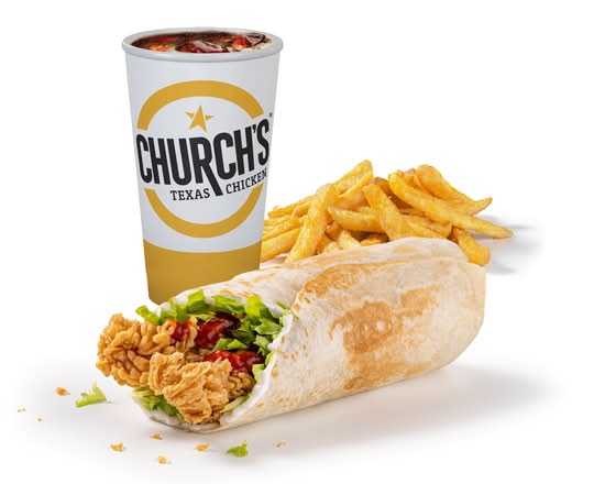 Texas BBQ Chicken Wrap Combo