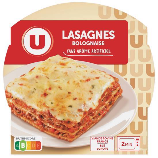 Les Produits U - Lasagnes bolognaise