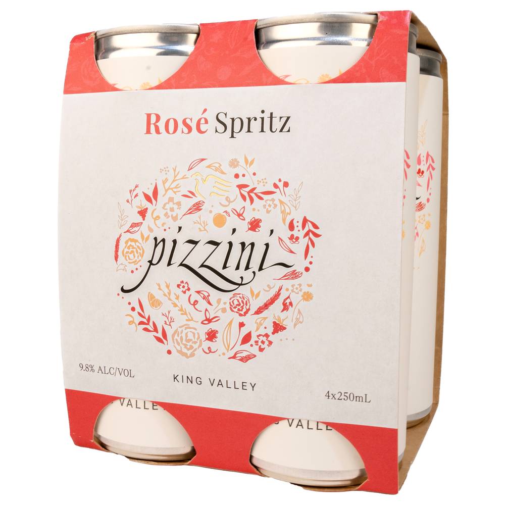 Pizzini Sangiovese Rose Spritz Can NV 250mL X 4 pack