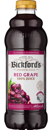 Bickford's 100% Juice, Red Grape (1L)