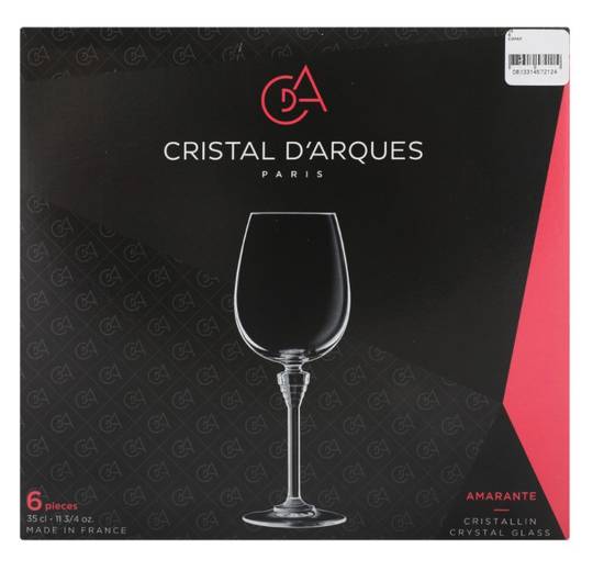 Cristal d'arques copas de vino amarante (6 piezas)