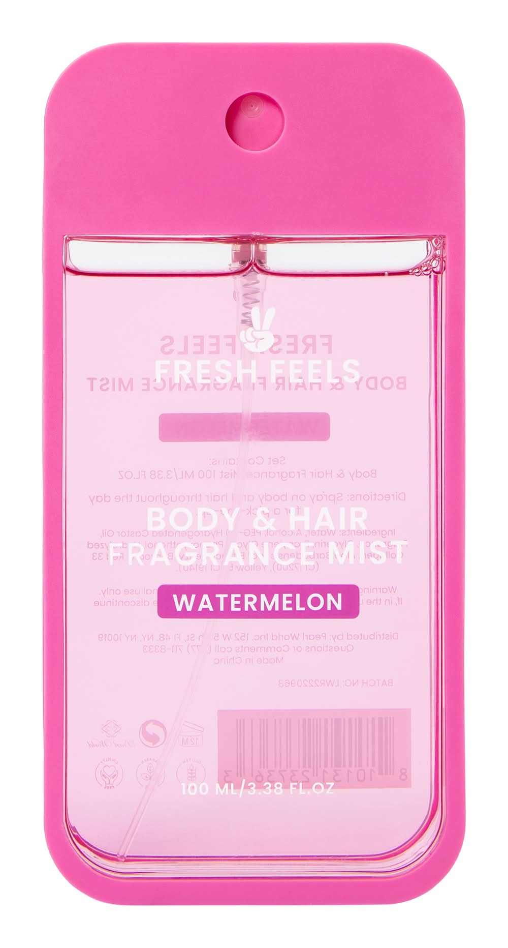 Fresh Feels Watermelon Body & Hair Fragrance Mist 3.38oz Watermelon