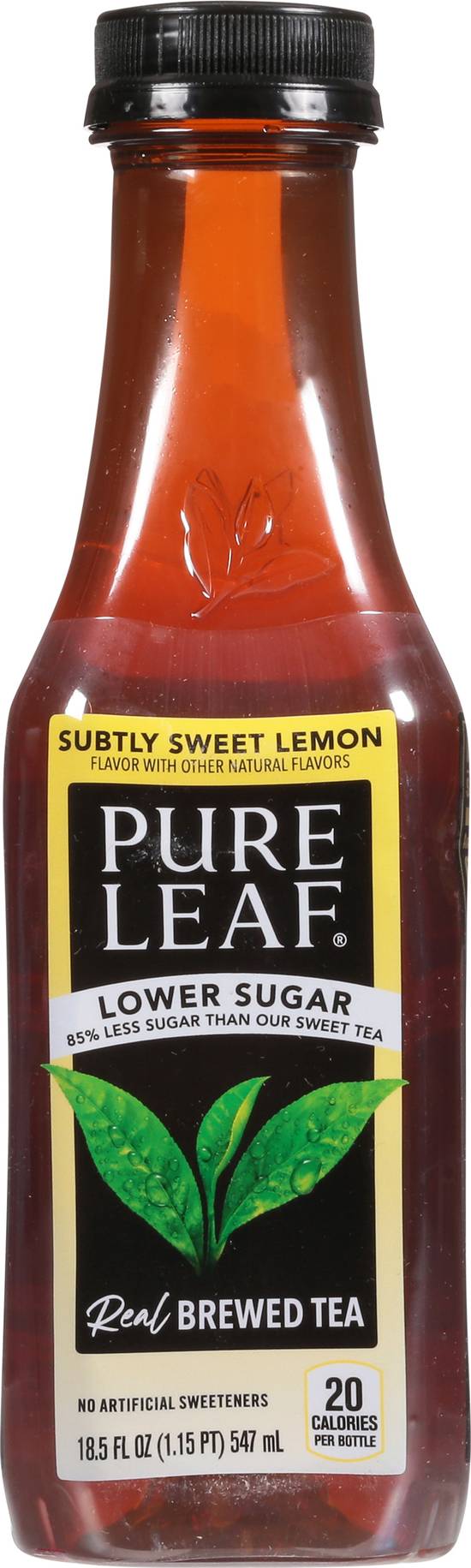 Pure Leaf Lower Sugar Subtly Sweet Lemon Real Brewed Tea (18.5 fl oz)