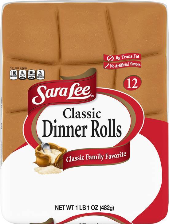Sara Lee® Classic White Dinner Rolls, 12 ct / 17 oz - Kroger
