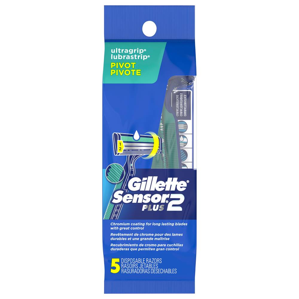 Gillette Sensor 2 Plus Ultagrip Disposable Razors