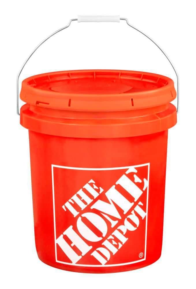 The Home Depot 5 Gallon Orange Homer Bucket