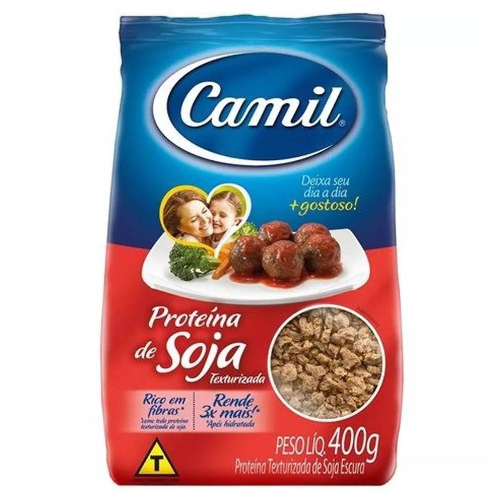 Camil proteína texturizada de soja escura (400 g)