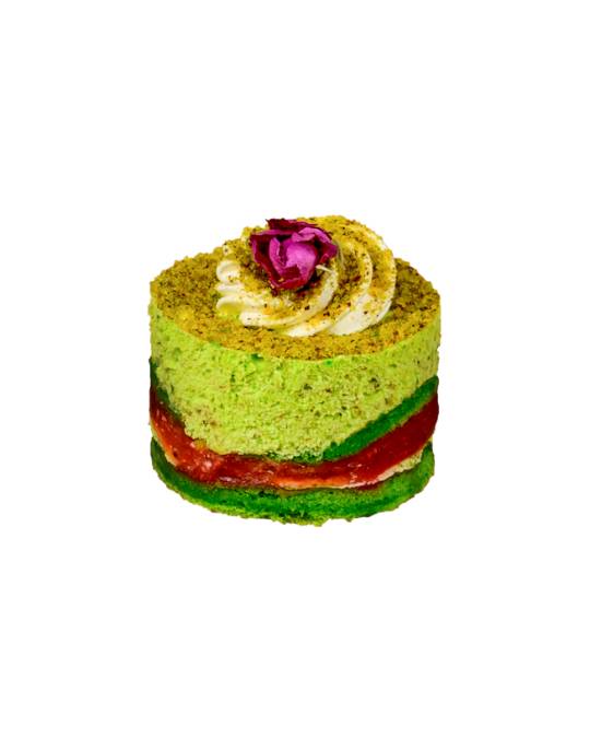 Pistachio & Strawberry Cake