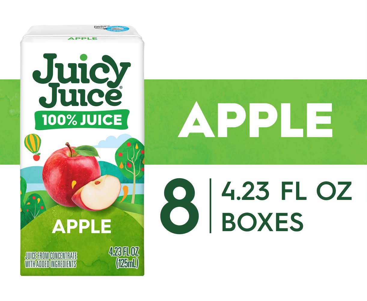 Juicy Juice 100% Juice, Apple (8 x 4.23 fl oz)