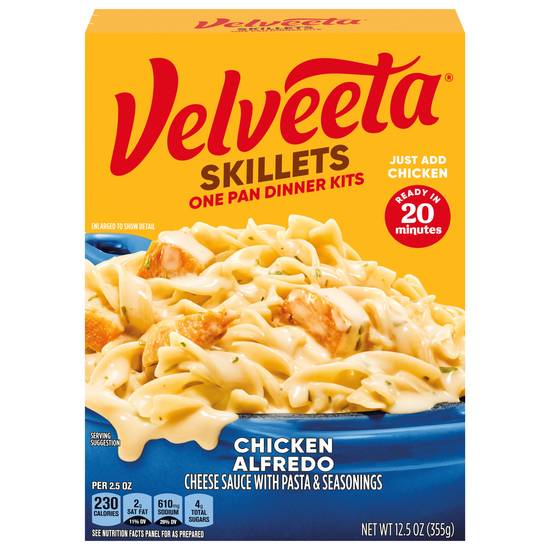 Velveeta Cheesy Skillets Chicken Alfredo