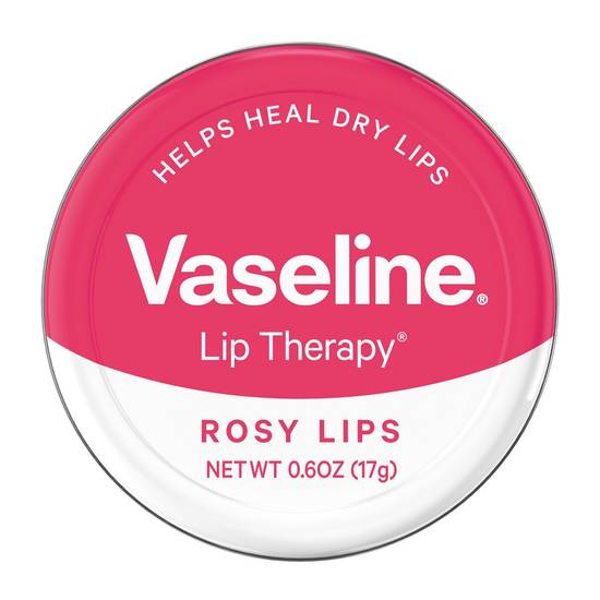 Vaseline Lip Therapy Rosy Lips Lip Balm Tin, 0.6 OZ