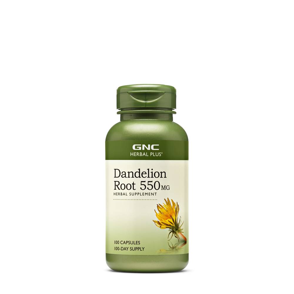 Gnc Dandelion Root 550mg Capsules (100 ct)