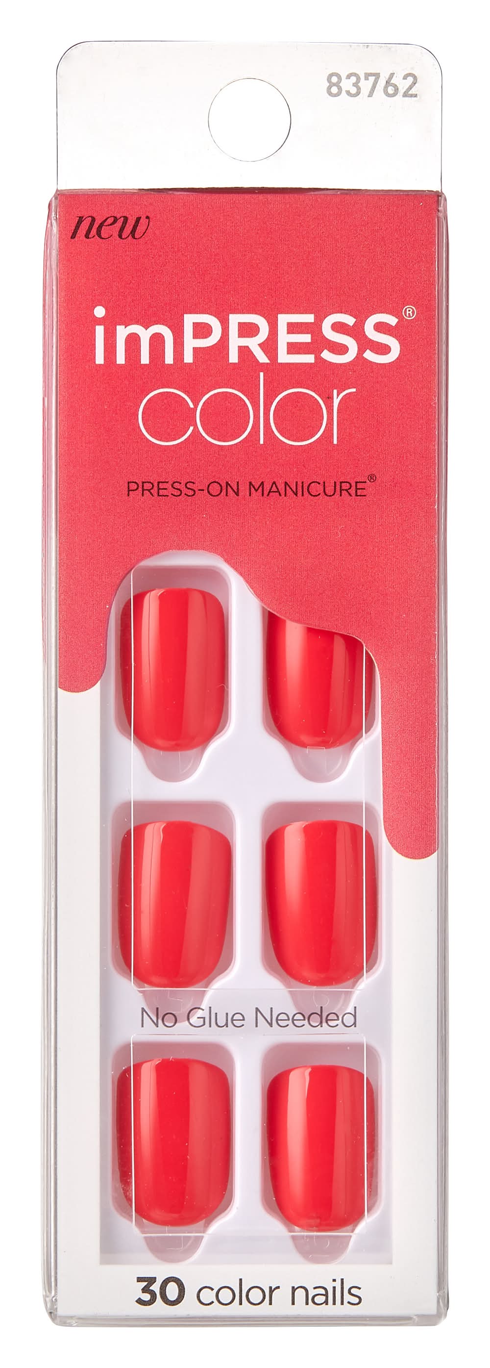 imPRESS Press-On Manicure Color Nails, Reddy or Not (30 ct)