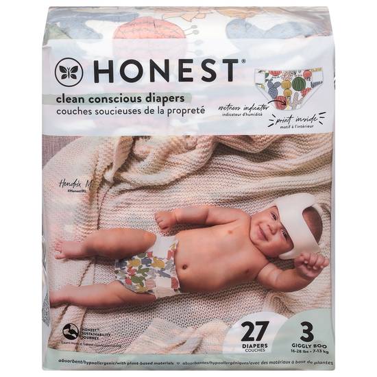 Honest Giggly Boo Cactus Cuties Diapers