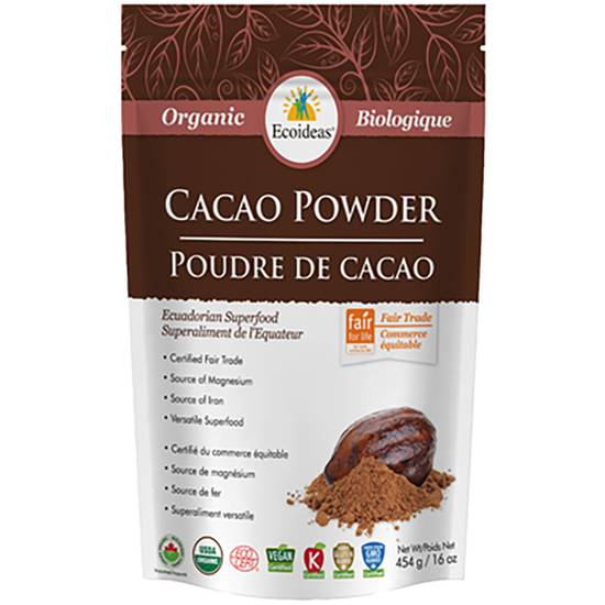 Ecoideas Organic Fair Trade Cacao Powder (227 g)