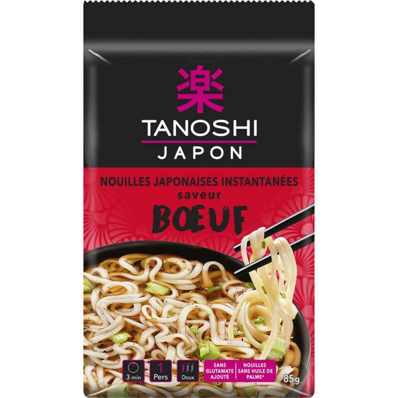 Tanoshi - Nouilles japonaises instantanées, bœuf (85g)