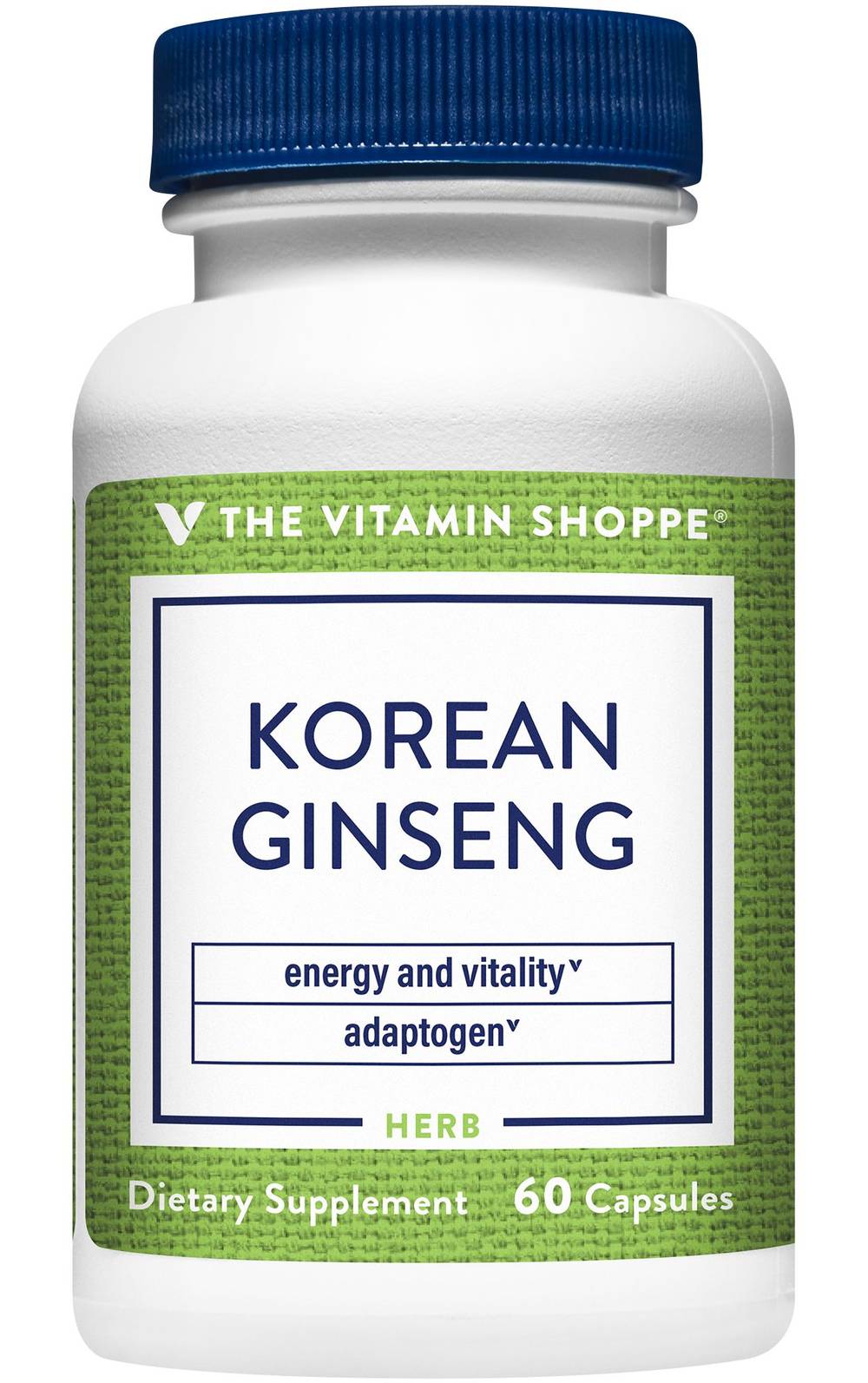 The Vitamin Shoppe Korean Ginseng Whole Root Dietary Supplements (60 ct)