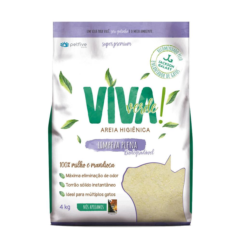 Viva Verde · Areia higiênica limpeza plena (4 kg)