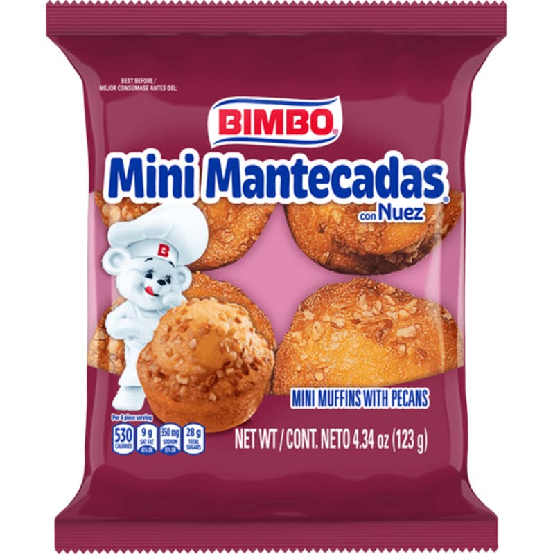Bimbo Mini Mantecadas Vanilla Nuez 4.34oz