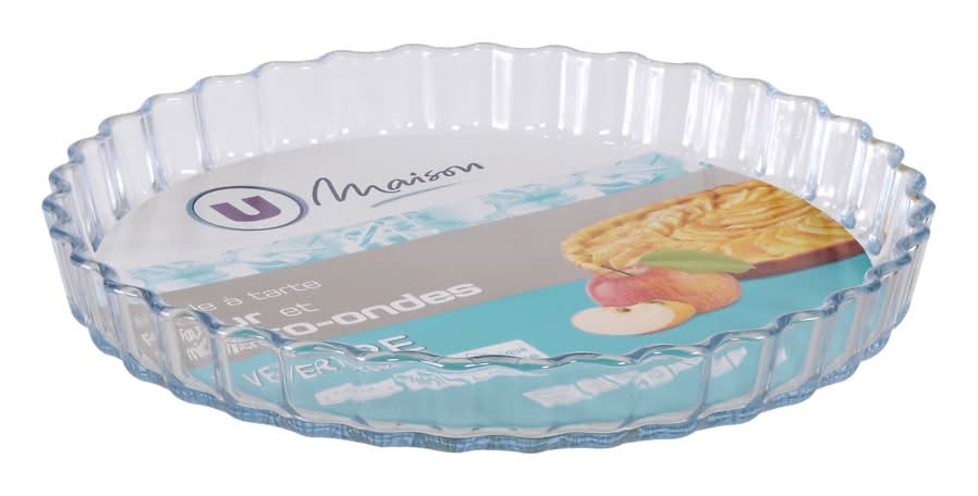 Les Produits U - Moule à tarte en verre 27cm