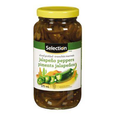 Selection Sliced Pickled Jalapeño Peppers (375 ml)