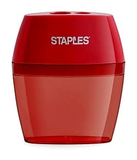 Staples® Manual Pencil Sharpener, Assorted Colors (10898-CC)