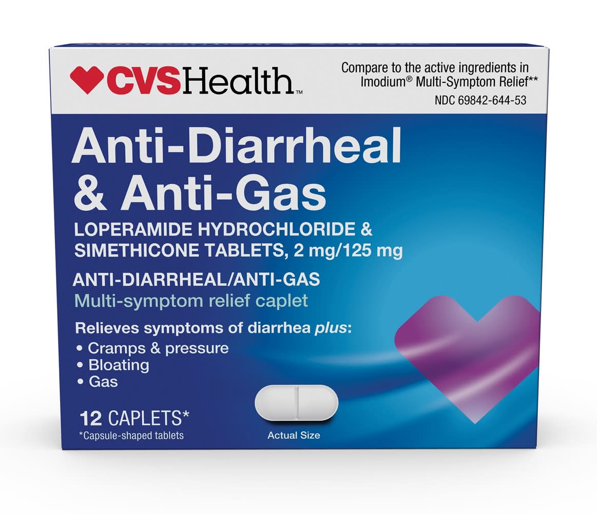 CVS Health Loperamide Hydrochloride and Simethicone Tablets
